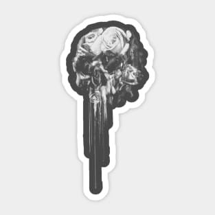 Skull rose Sticker